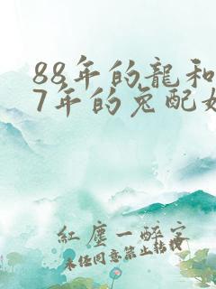 88年的龙和87年的兔配婚姻好不好