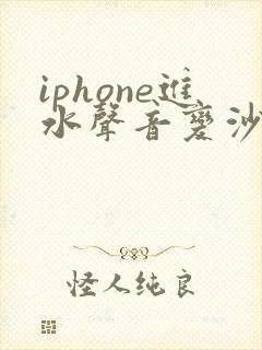 iphone进水声音变沙哑怎么办