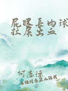 屁眼长肉球很疼拉屎出血