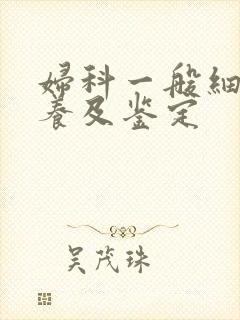 妇科一般细菌培养及鉴定