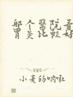 哪个医院看糜烂胃炎比较好