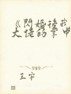 《闪婚后我成了大佬的掌中之物》