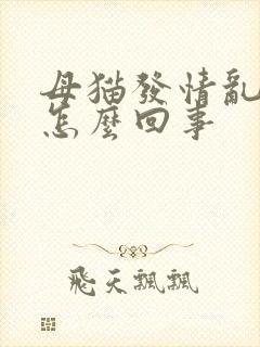 母猫发情乱尿是怎么回事