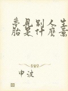 梦见别人生双胞胎是什么意思