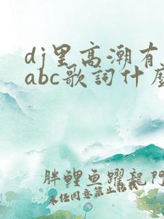 dj里高潮有个abc歌词什么歌