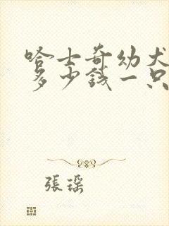 哈士奇幼犬大约多少钱一只