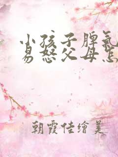 小孩子脾气暴躁易怒父母怎么管教