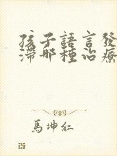 孩子语言发育迟滞哪种治疗方法好