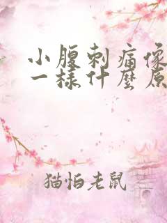 小腹刺痛像针扎一样什么原因女性