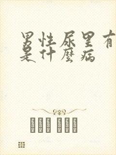 男性尿里有泡沫是什么病