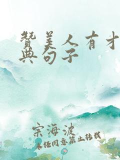 赞美人有才华经典句子