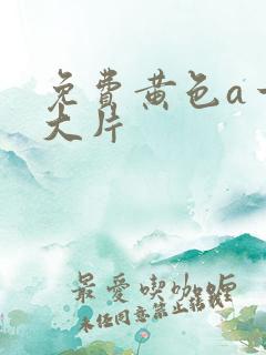 免费黄色a一级大片