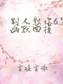 别人怼你6怎么幽默回复