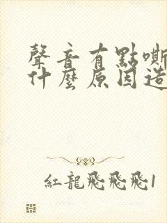 声音有点嘶哑是什么原因造成的