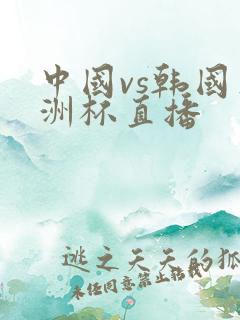 中国vs韩国亚洲杯直播