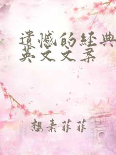 遗憾的经典句子英文文案