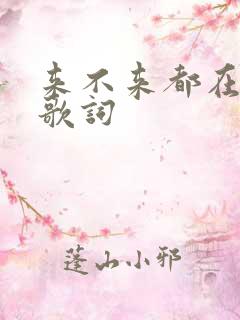 来不来都在等你歌词