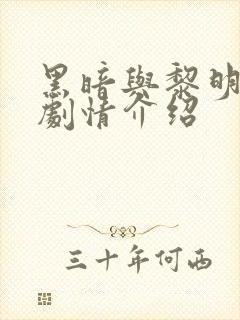 黑暗与黎明分集剧情介绍