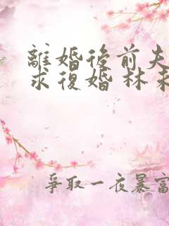 离婚后前夫哭着求复婚 林未央