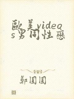 欧美videos男同性恋