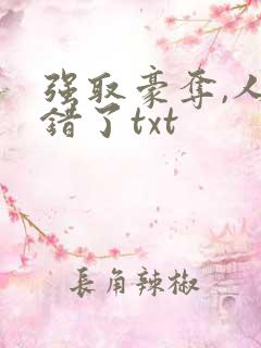 强取豪夺,人夺错了txt