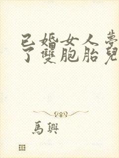 已婚女人梦见生了双胞胎儿子