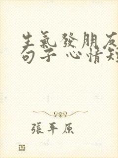 生气发朋友圈的句子 心情短句