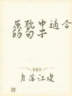 原耽中适合表白的句子