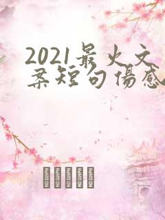 2021最火文案短句伤感