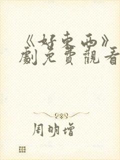 《好东西》电视剧免费观看高清