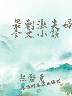 最刺激夫妇交换全文小说