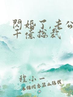 闪婚了,老公是千亿总裁