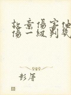 故意伤害他人轻伤一级判几年