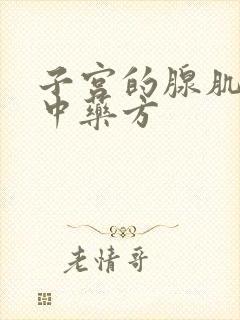 子宫的腺肌症的中药方