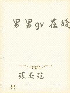 男男gv 在线