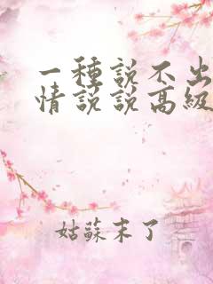 一种说不出的心情说说高级感句子