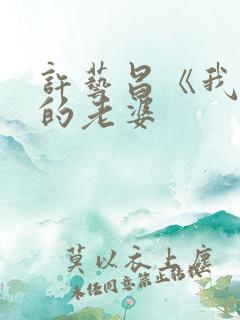 许艺昌《我朋友的老婆