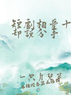 短剧相爱十年你却说分手