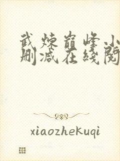 武炼巅峰小说无删减在线阅读
