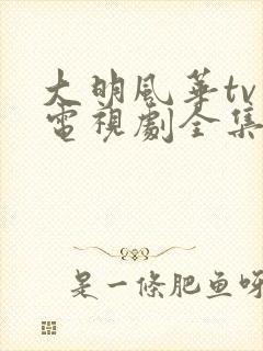 大明风华tv版电视剧全集免费观看