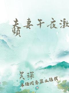 夫妻午夜激情视频