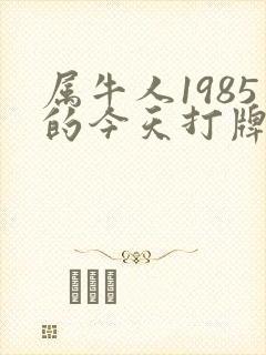 属牛人1985的今天打牌的方位