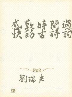 感叹时间过得太快的古诗词