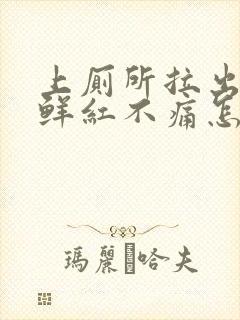 上厕所拉出血,鲜红不痛怎么办