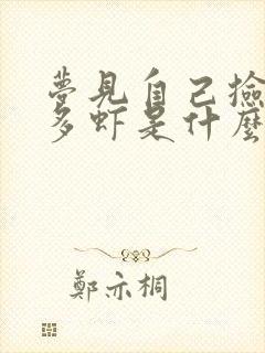 梦见自己捡到好多虾是什么预兆