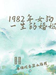 1982年女狗一生的婚姻和命运