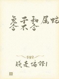 兔子和属蛇属相合不合