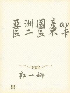 亚洲国产av一区二区不卡