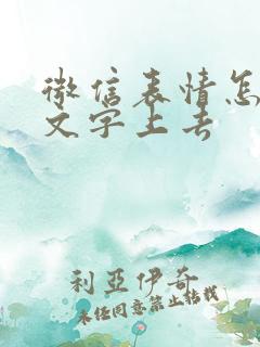 微信表情怎么加文字上去