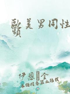 欧美男同性恋视频